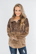 No Turning Back Leopard Sherpa- Brown
