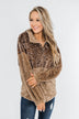 No Turning Back Leopard Sherpa- Brown