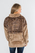 No Turning Back Leopard Sherpa- Brown