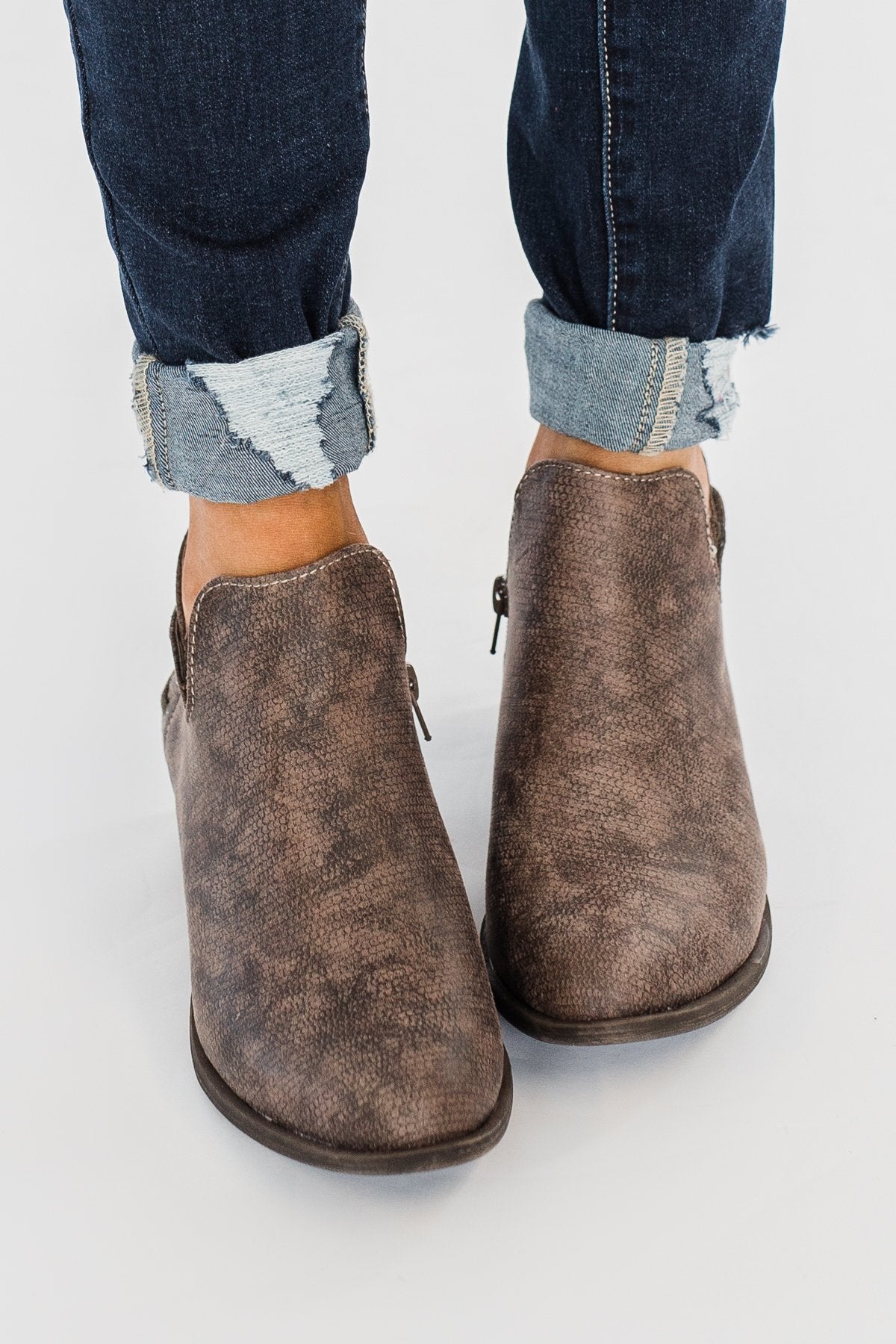 Very G Rebecca Booties- Taupe