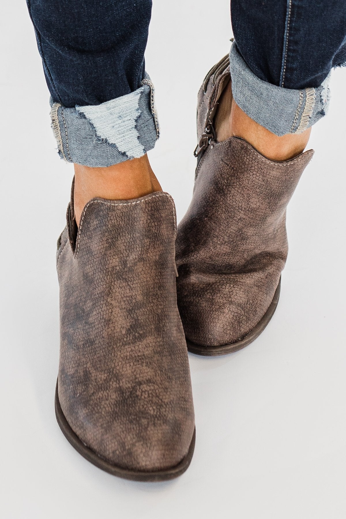Very G Rebecca Booties- Taupe