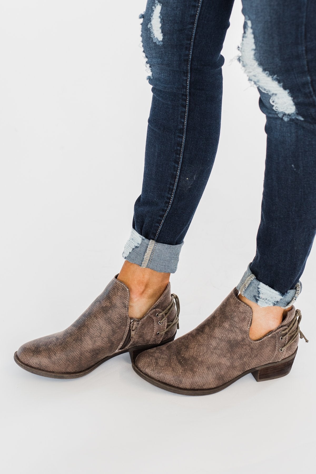 Very G Rebecca Booties- Taupe