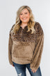 No Turning Back Leopard Sherpa- Brown