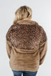 No Turning Back Leopard Sherpa- Brown