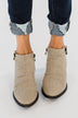 Blowfish Wander Booties- Light Taupe