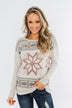 Winter Wonderland Thermal Top- Beige