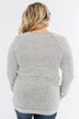 Pep In My Step Stripe Pullover Top- Heather Grey