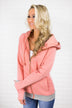 Ampersand Ave. Soft Pink Zip-Up Hoodie