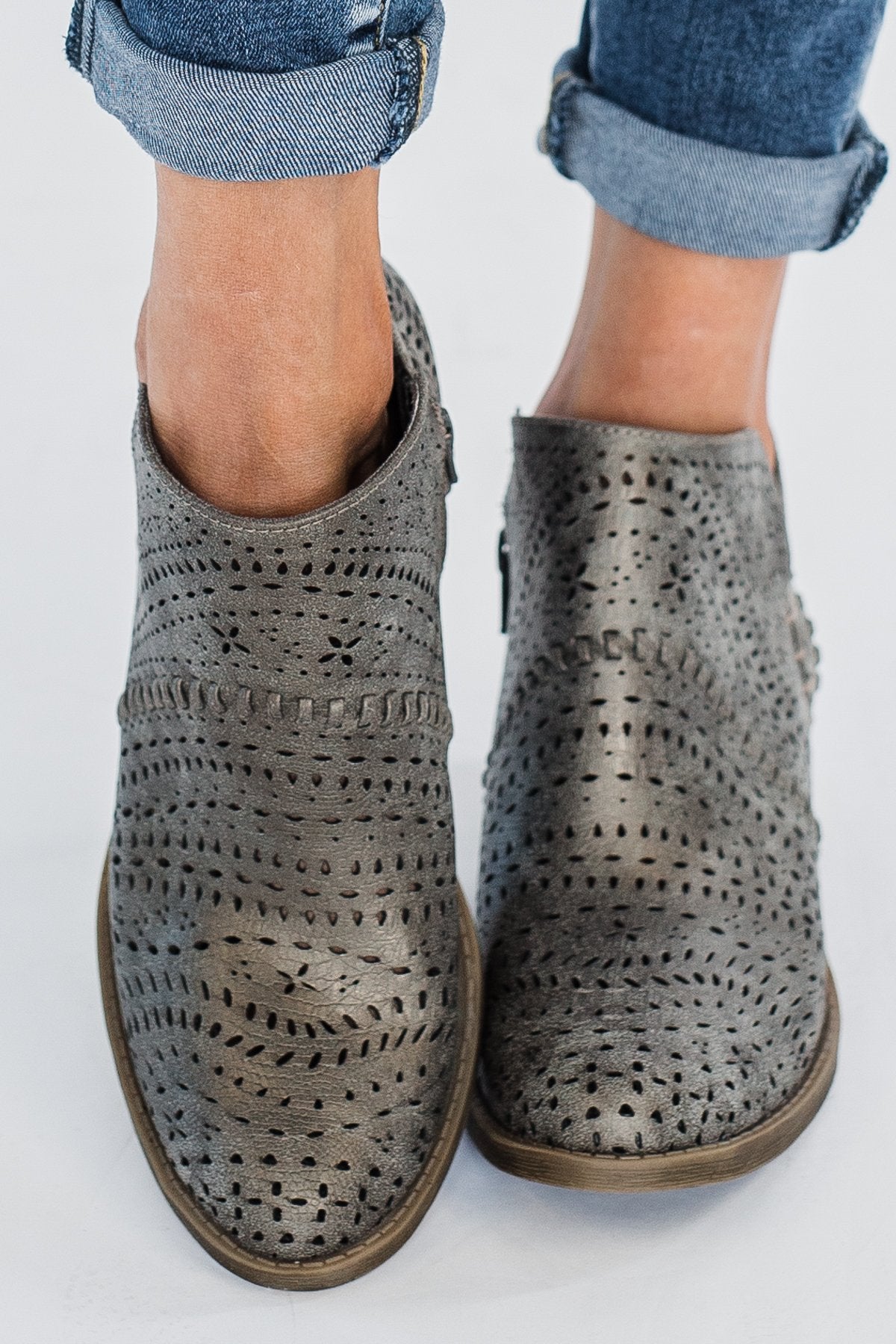 Not Rated Noka Booties- Grey