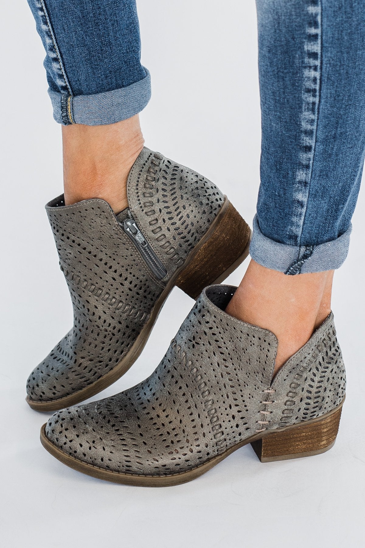 Not Rated Noka Booties- Grey
