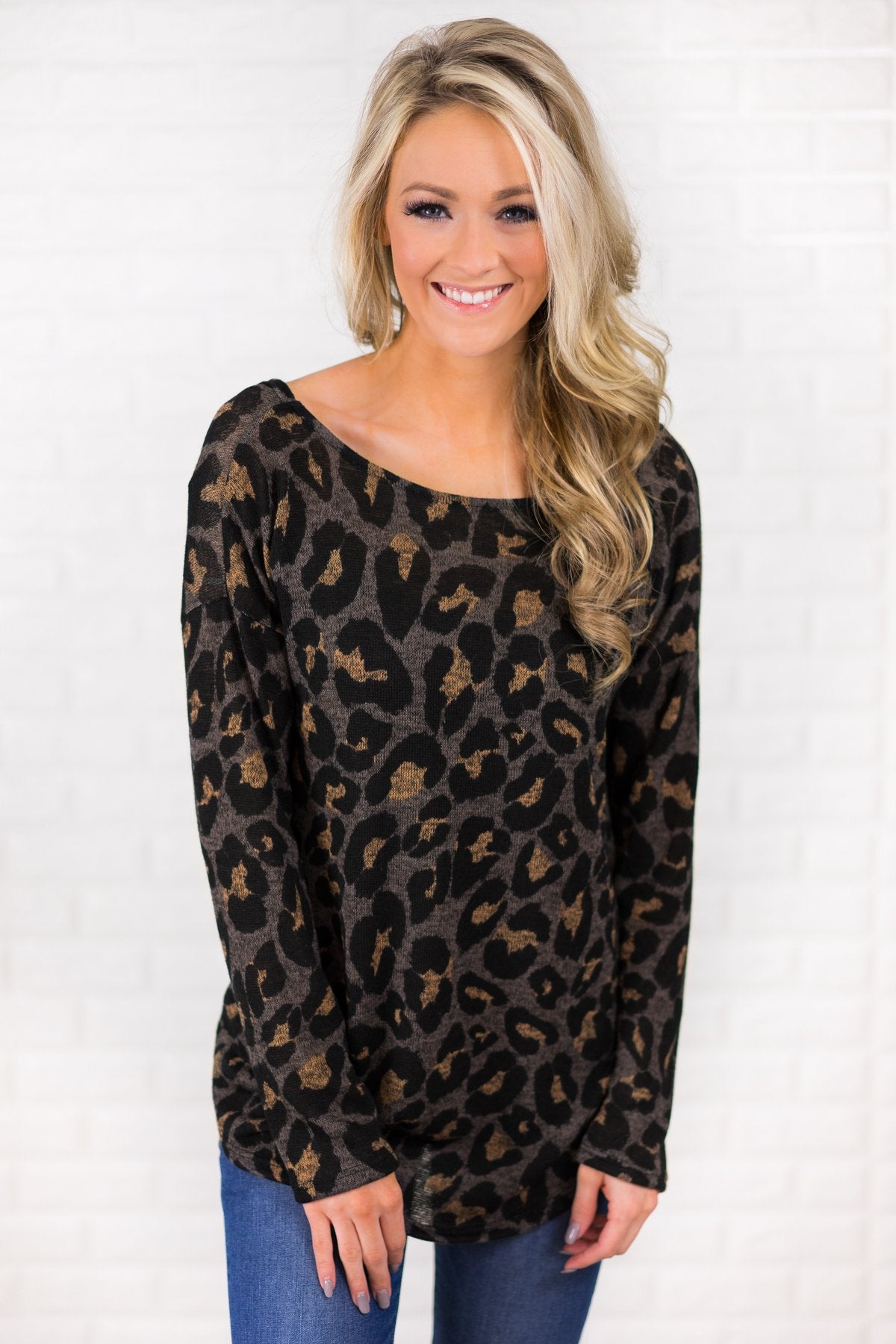 You Don't Cross My Mind Leopard Top