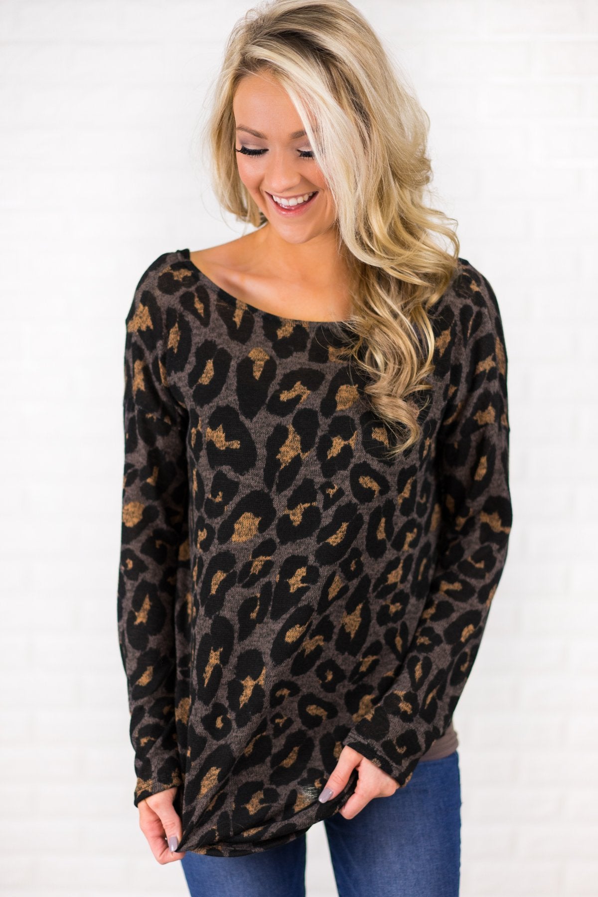 You Don't Cross My Mind Leopard Top