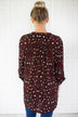 Dangerous Games Leopard Top ~ Maroon