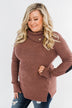 Moments Like This Knit Button Top- Dark Mauve