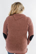 Moments Like This Knit Button Top- Dark Mauve