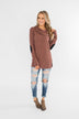 Moments Like This Knit Button Top- Dark Mauve