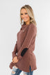Moments Like This Knit Button Top- Dark Mauve