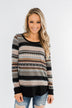 Simply Beautiful Pullover Top- Black & Pink