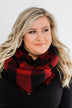 Cute & Comfy Infinity Scarf- Buffalo Plaid