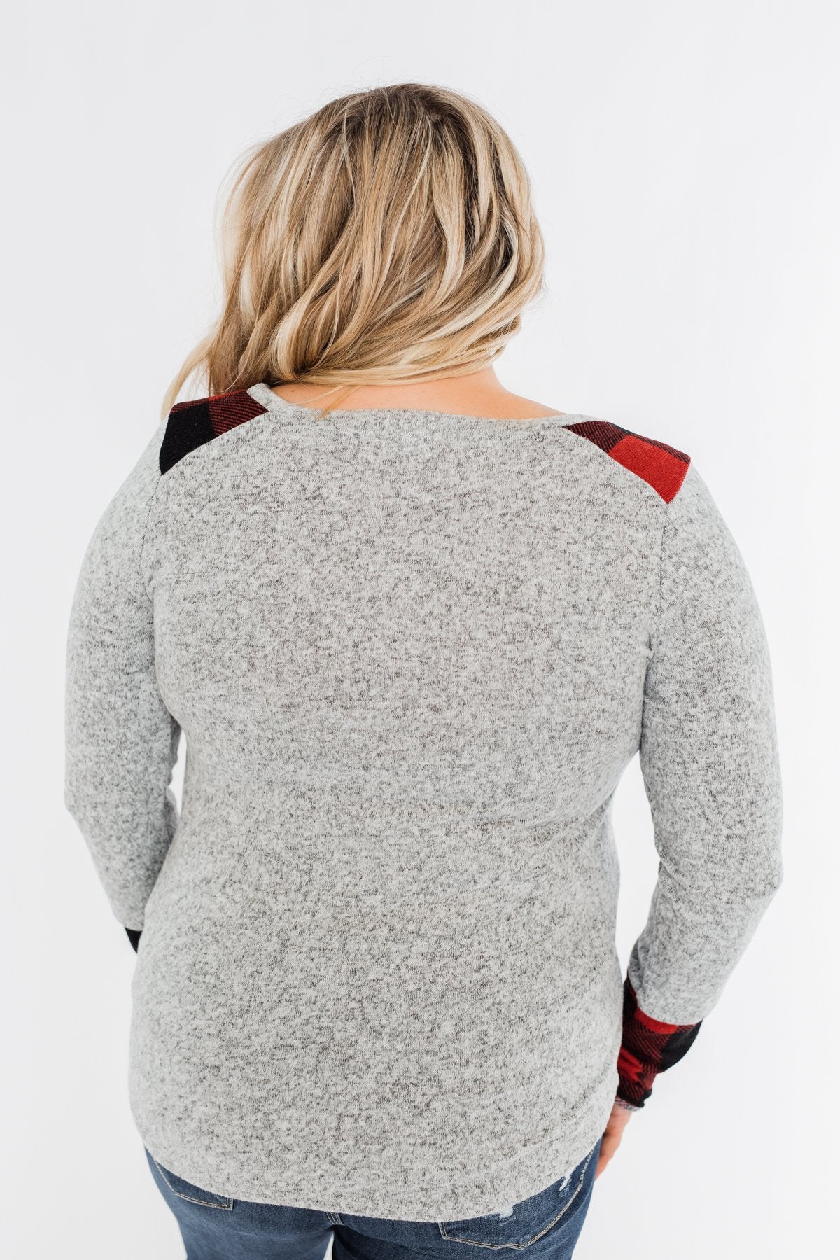 Matters To Me Pocket Top- Heather Grey