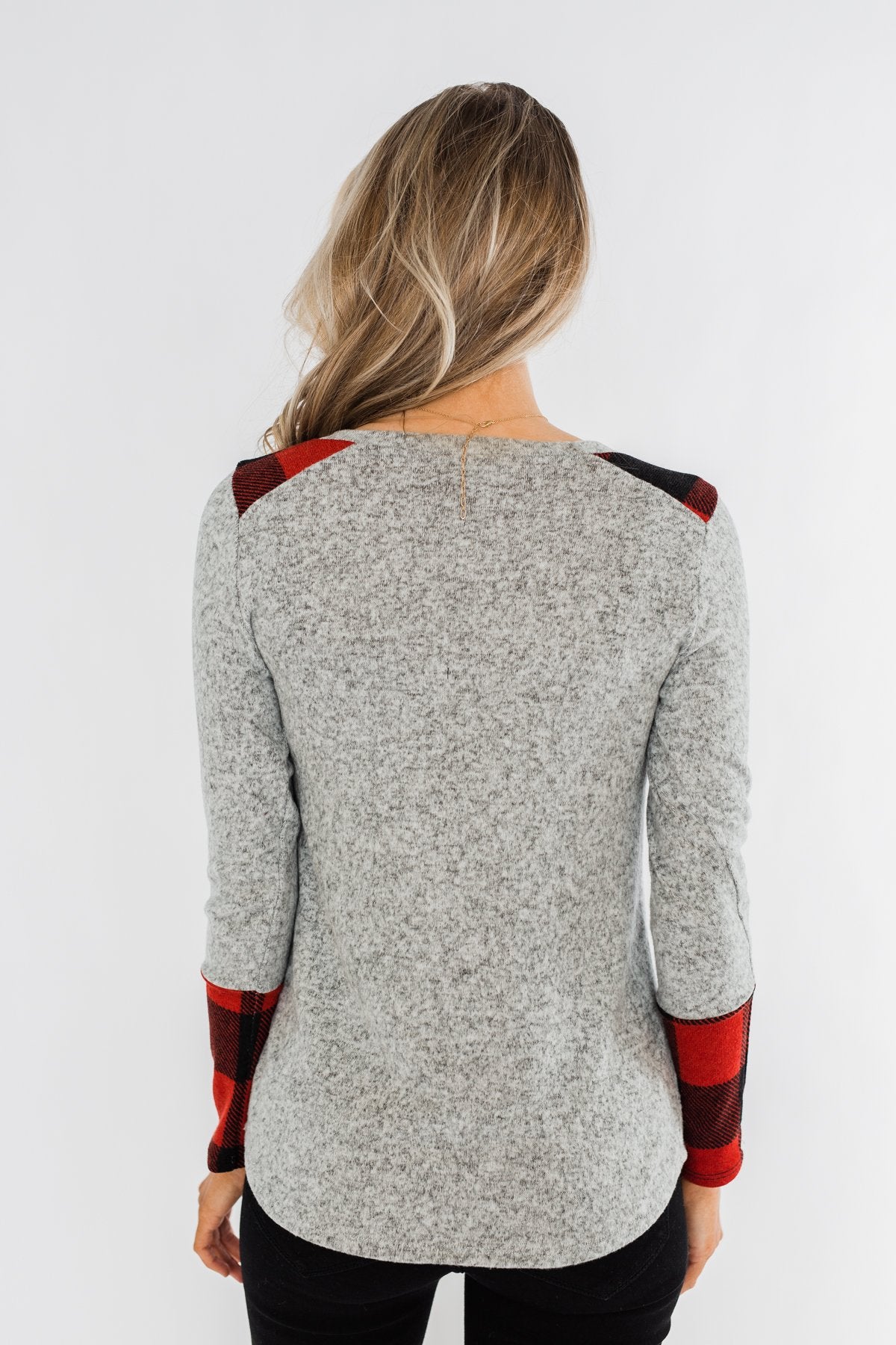 Matters To Me Pocket Top- Heather Grey