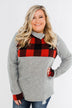 Forever Together Pullover- Buffalo Plaid & Heather Grey