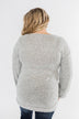 Dance The Day Away Criss Cross Top- Heather Grey