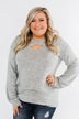 Dance The Day Away Criss Cross Top- Heather Grey
