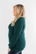 Dance The Day Away Criss Cross Top- Emerald Green