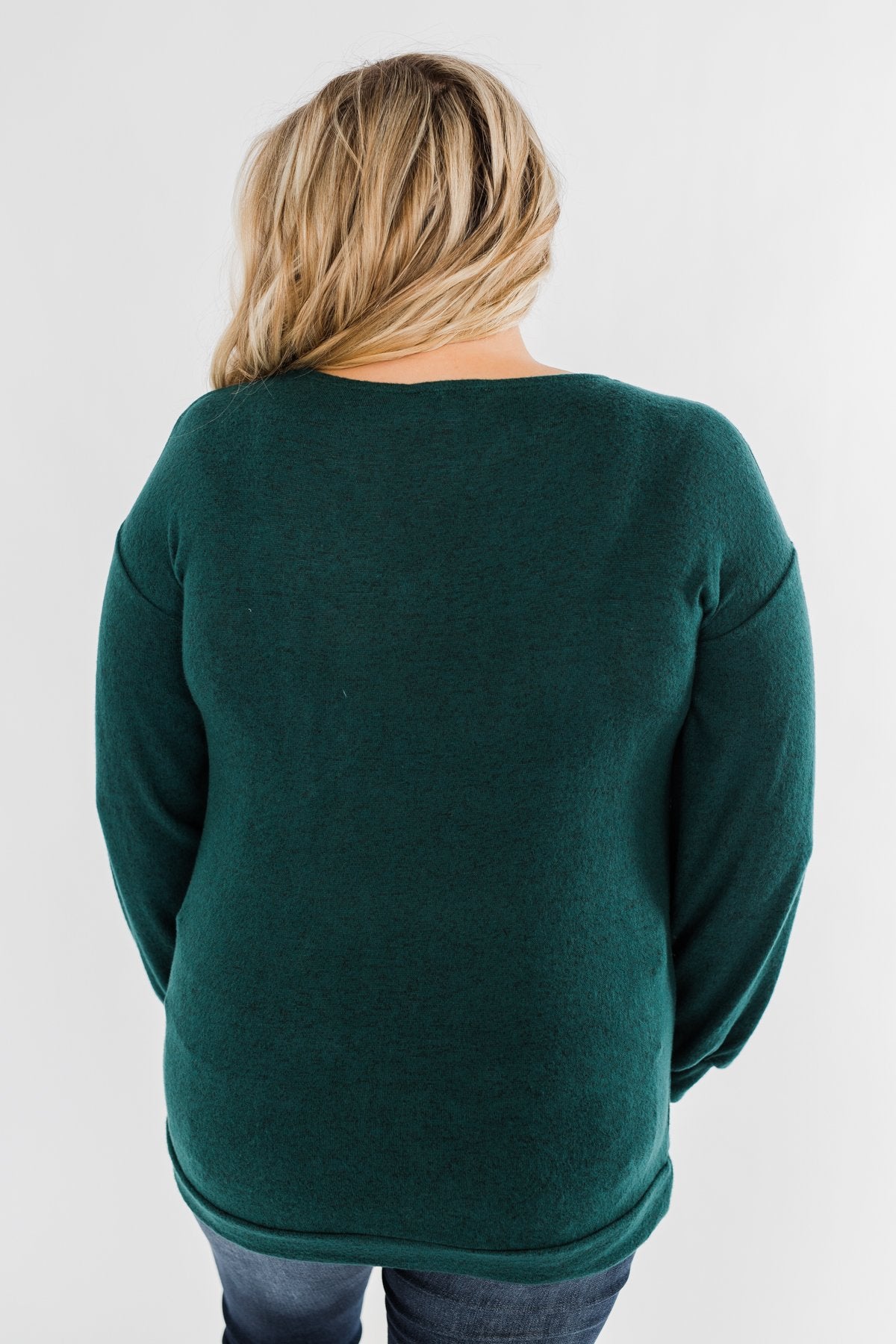Dance The Day Away Criss Cross Top- Emerald Green