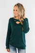 Dance The Day Away Criss Cross Top- Emerald Green