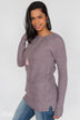 Cooler Weather Tunic Sweater- Dusty Lavender