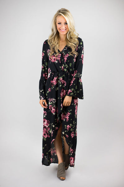 Steal the Scene Floral Maxi Dress – The Pulse Boutique