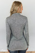 All This Time Zipper Pullover Top- Heather Grey