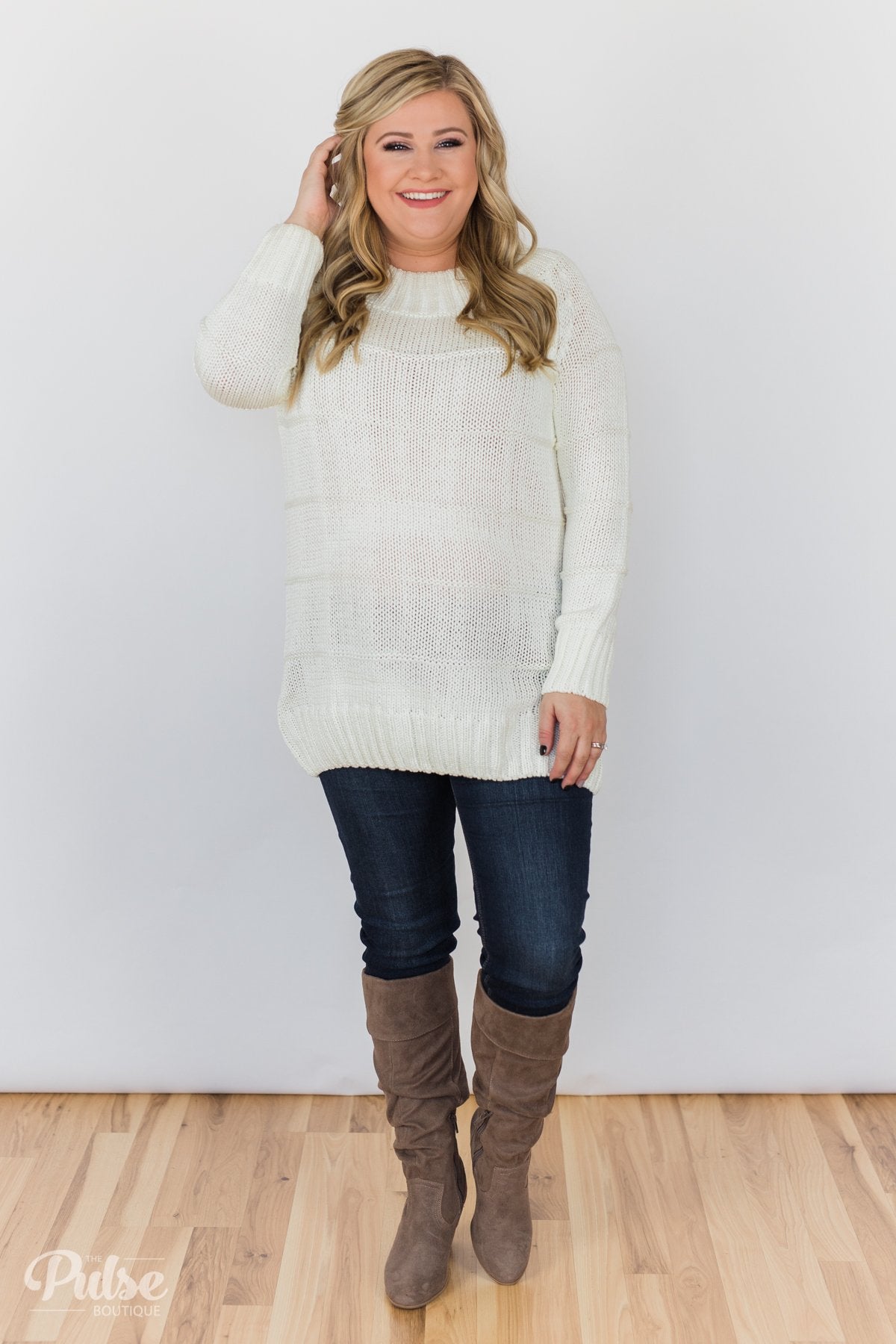 Cuddle Me Close Knitted Sweater- Ivory
