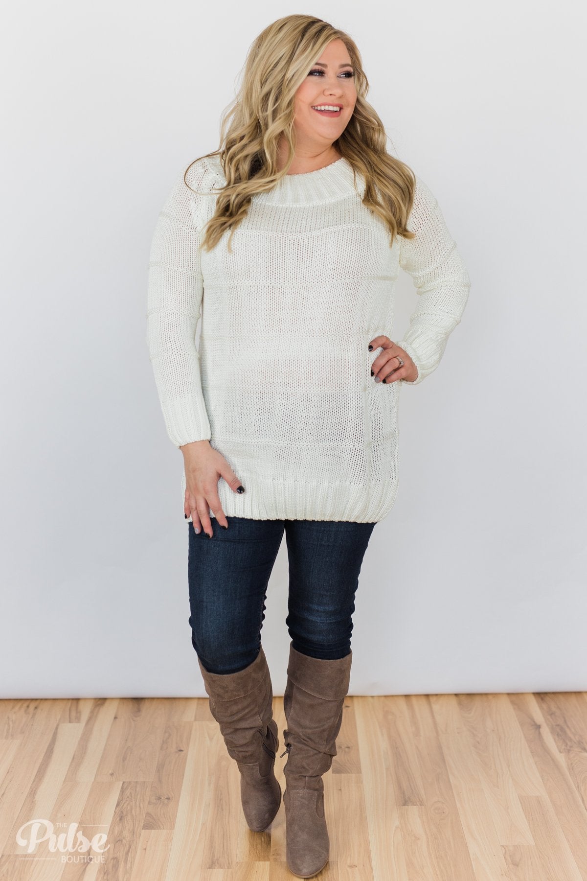 Cuddle Me Close Knitted Sweater- Ivory