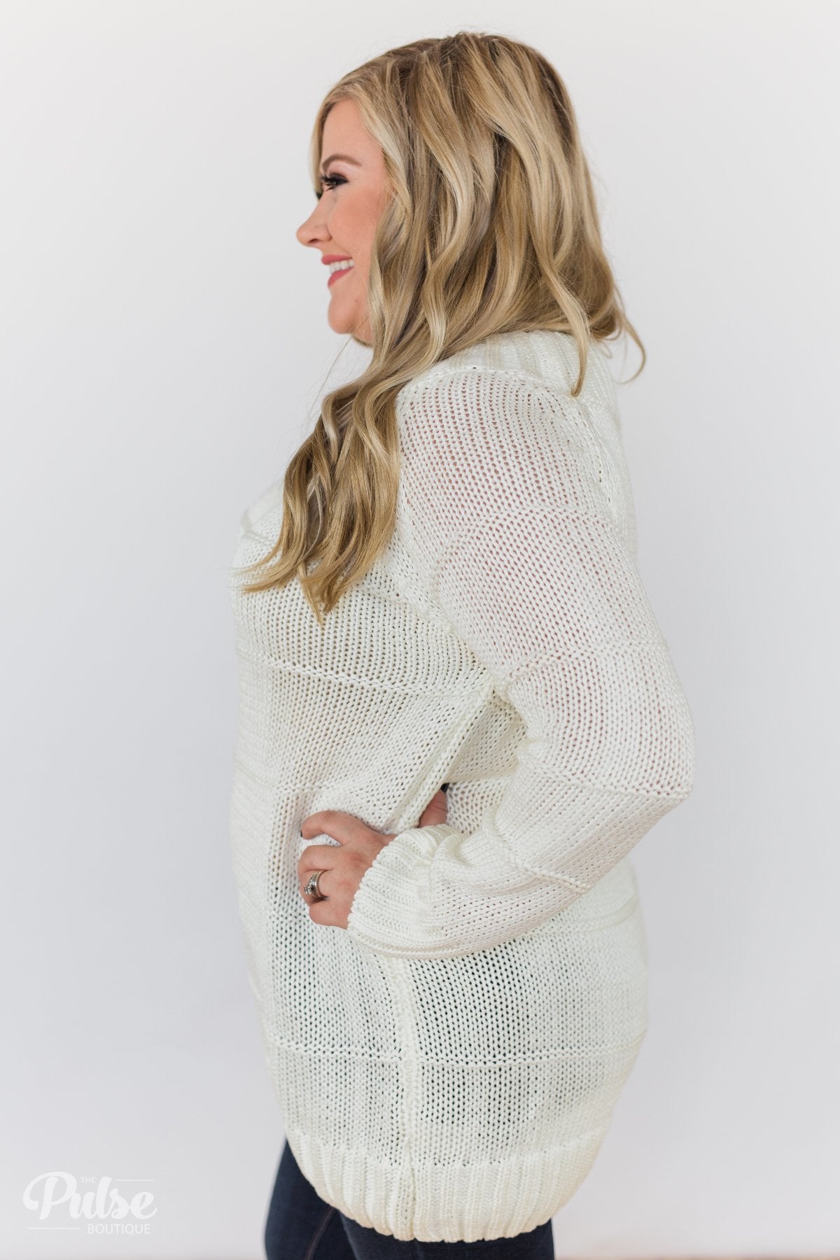 Cuddle Me Close Knitted Sweater- Ivory