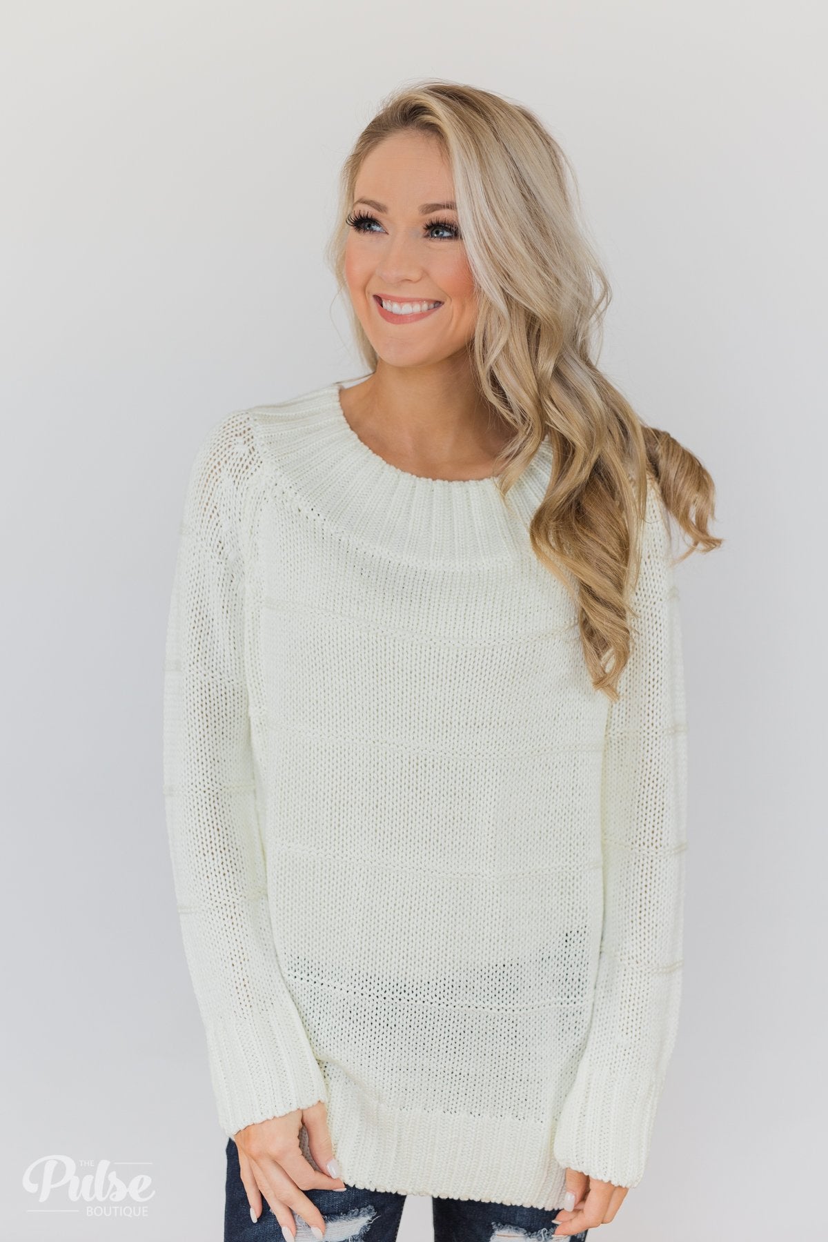 Cuddle Me Close Knitted Sweater- Ivory