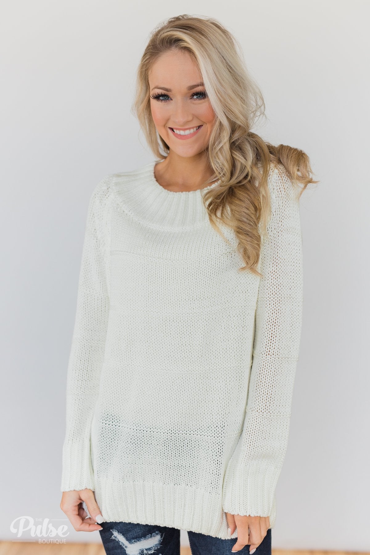 Cuddle Me Close Knitted Sweater- Ivory