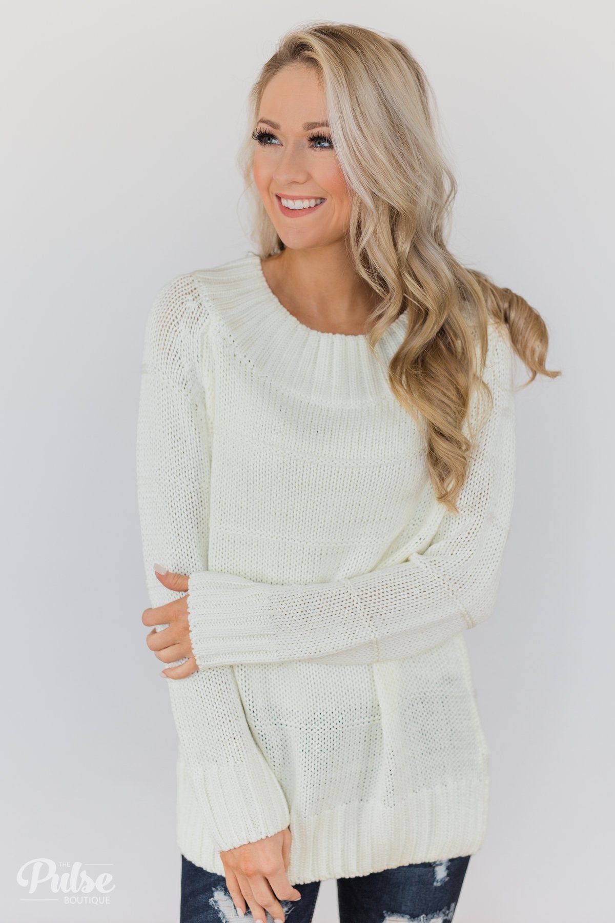 Cuddle Me Close Knitted Sweater- Ivory