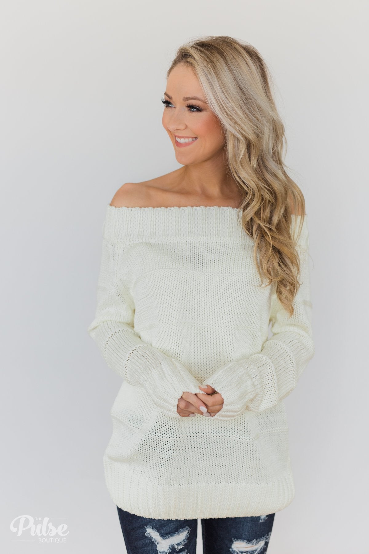 Cuddle Me Close Knitted Sweater- Ivory