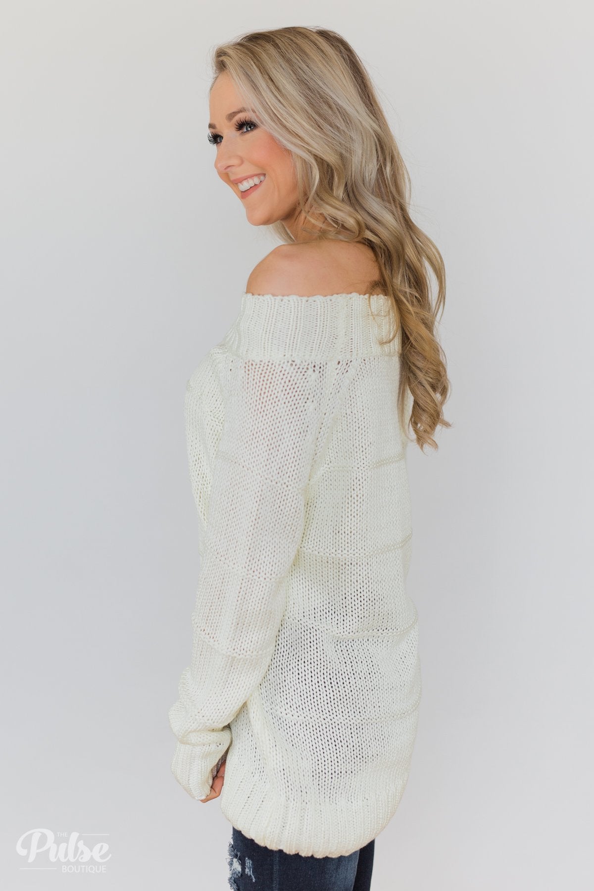 Cuddle Me Close Knitted Sweater- Ivory