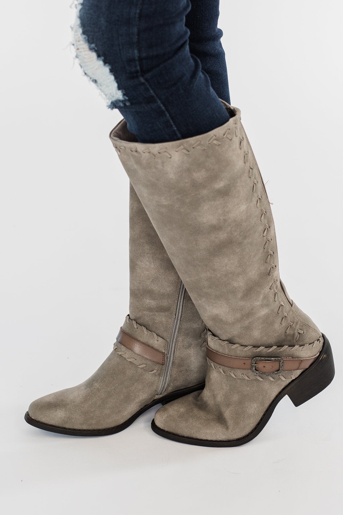 Blowfish Wednesday Boots Steel Grey The Pulse Boutique