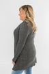 Lots of Love Knit Cardigan- Charcoal