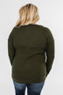 Show Stopper Black Lace Top- Dark Olive