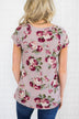 Lace Up Floral Top