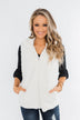 Faux Fur Zip Up Vest- Ivory