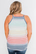 Laughing With You Tie Tank Top- Multi