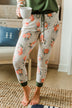 A Little Bit Of Floral Lounge Joggers- Olive & Floral
