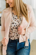Came Here To Conquer Lightweight Jacket- Light Blush